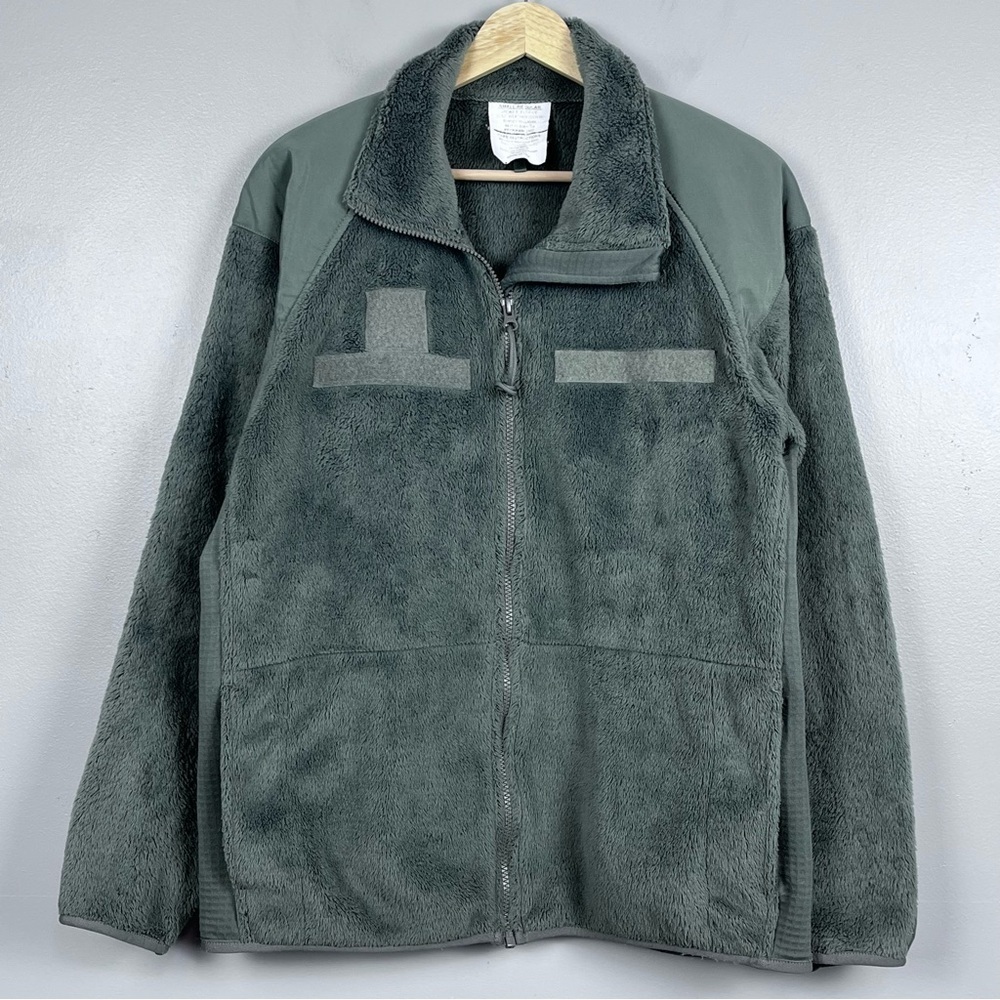 US Military Cold Weather GEN III Polartec Green Fleece Full Zip Jacket Size S